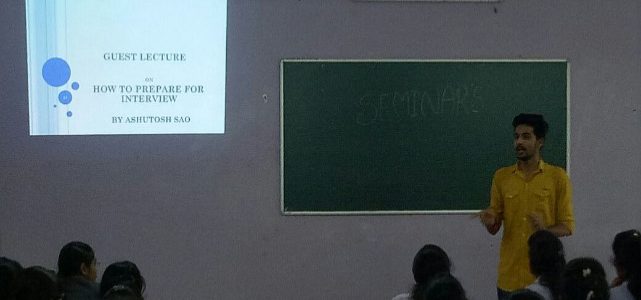 Guest lecture on “How to prepare Interview” delivered by alumina